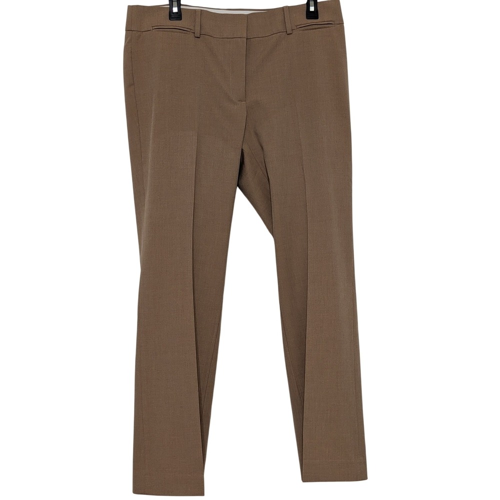 LOFT Brown Straight-Leg Dress Pants
